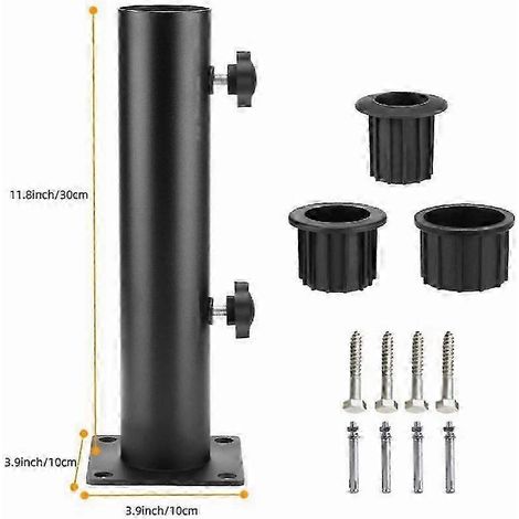 Base en acier pour parasol d'extérieur, modèle 2025, support robuste (1/5)