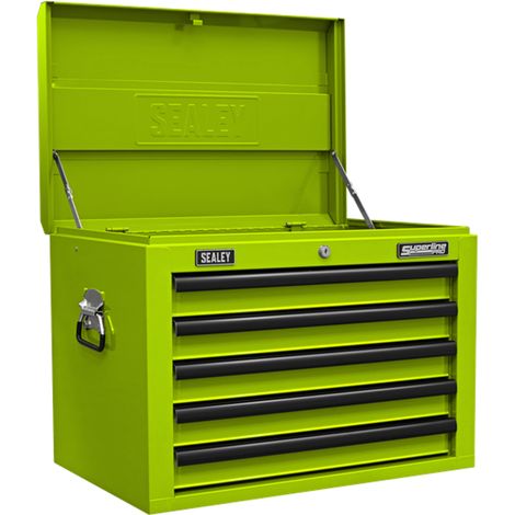Sealey AP26059THV Superline PRO® Topchest 5 Drawer - Green/Black