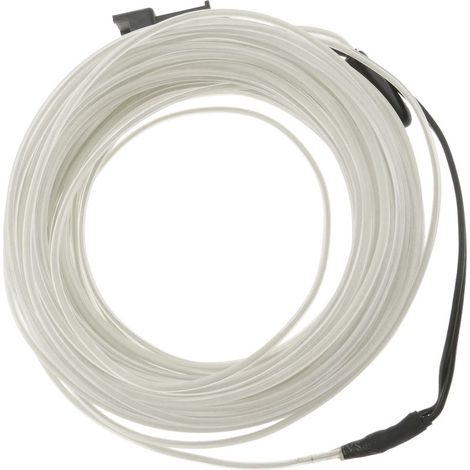 3,2 mm de câble électroluminescent blanc 5m câble spiralé avec batterie (1/5)