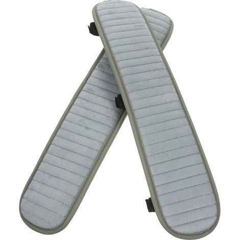 Housses Accoudoirs Chaise Bureau Peluche Antidérapantes Coussins de Bras Confortables pour Fauteuils de Bureau Protège-Bras avec Fixation (1/4)