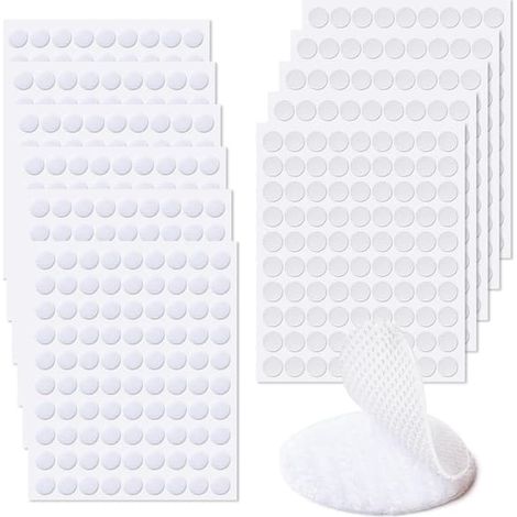 Attaches Velcro rondes auto-adhésives blanches L (1/3)
