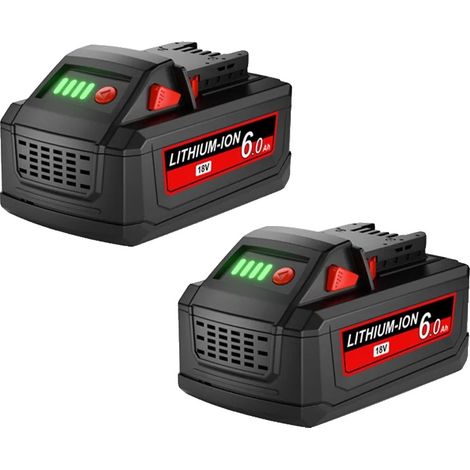 Batterie, Lithium-ion, Rechargeable, 2 PACK 6.0Ah (1/2)