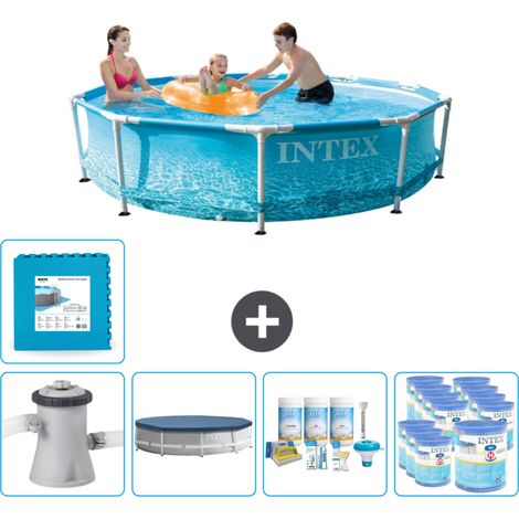 Piscine Intex à cadre rond - 305 x 76 cm - Comprend des Accessoires CB16 (1/5)
