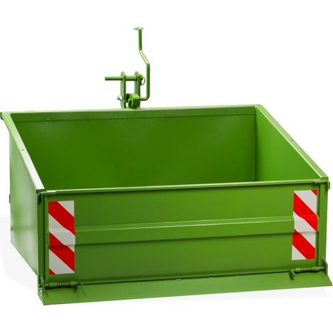 Heckcontainer Heck-Mulde Kipp Erntegerät 120cm 1200S mechanisch 800kg Kat 1+2