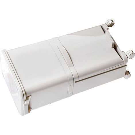 Poubelle tri humide sec grand volume amovible surélevée cuisine maison 2 niveaux 29L 36x26x77cm (1/5)