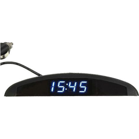 3 in 1 Auto 12V LED Digital Voltmeter Spannung Temperatur Thermometer Blau (1/4)