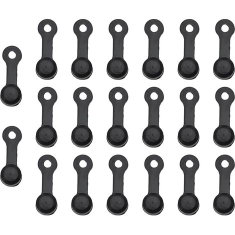 Hydraulic Disc Brake Bleeder Plug, Nipple Cover Anti Aging Rubber for Car, Truck, Motorcycle and Bike (20 Pcs) (Black) (1/5)