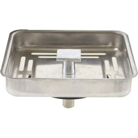 Bouchon De Vidange D Évier Carré - Acier Inoxydable - Pour Évier Cuisine Salle De Bain - 78 X 42 Mm - 1 Pièce (1/4)