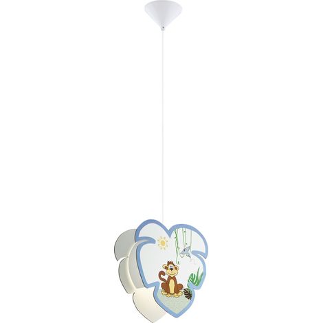 Lampada a sospensione a soffitto per sala giochi con luce a pendolo per bambini Smart Home in un set che include lampadine a LED RGB