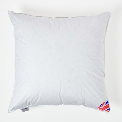 HOMESCAPES Coussin de garnissage Duvet de Canard, 90 x 90 cm (1/4)