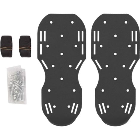 Chaussures d'aération de pelouse, outils d'aération de pelouse  sandales à pointes robustes, outils d'aération de jardin, chaussures d'aération de pelouse robustes avec sangles et sandales (1/5)