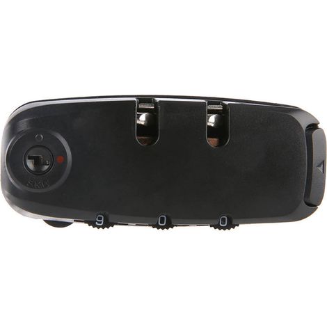 Serrure à code pour valise TSA Cadenas de sécurité combiné ABS Noir Compact 78mm Robuste et Élégant pour Bagage (1/5)