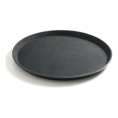 1 vassoio rotondo in polipropilene, antiscivolo con rivestimento in gomma, resistente al calore fino a 80 °C, 410 mm, per catering o gastronomia (1/5)
