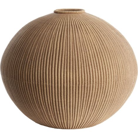 Vaso decorativo Valerie marrone chiaro - Ø46x37 cm (1/4)