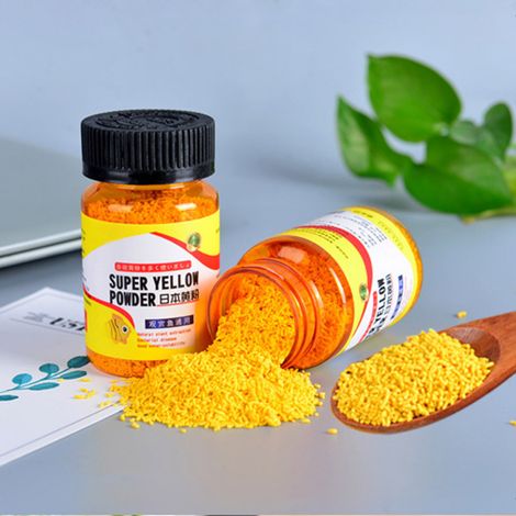 Pez de acuario amarillo Jindun, cambia de color y es resistente a las infecciones, portátil, 56 g