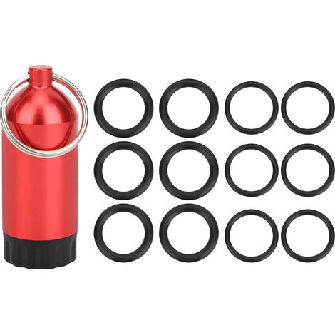 Bague d'étanchéité pour valve de bouteille de plongée, joint torique pour mini bouteille de stockage MT02 (Rouge) (1/5)