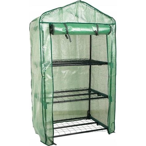 Mini serra da balcone con ripiani 69x49x25cm Verde per ortaggi