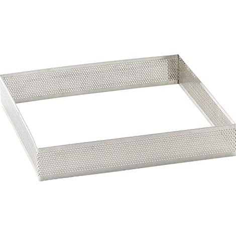 LACOR 68570-Stampo anello tabella perforato, dimensioni: 20 x 20 x 3, 5 cm, colore: grigio (1/4)