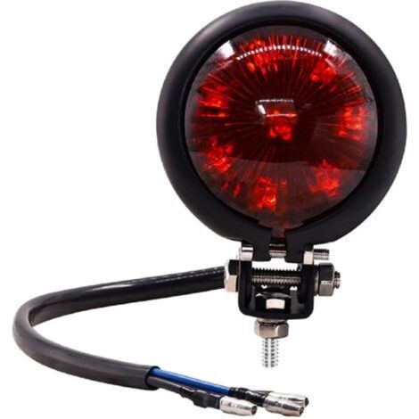 Moto feu arrière frein stop feu de course, universel rouge 12V LED arrière garde-boue lumière (1/5)