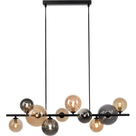 Lampe suspendue noire Popsicle design à 10 lumières - 2583-18 (1/5)