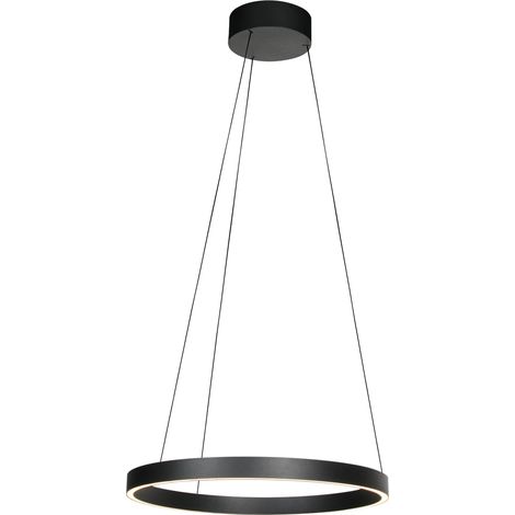 Steinhauer Exclusive - lámpara colgante - Mykty - negro - metal -