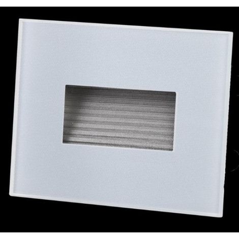 Lampo segnapasso led 503 obl. vetro 230v  tricolore asimmetrico spled503ovmc (1/2)