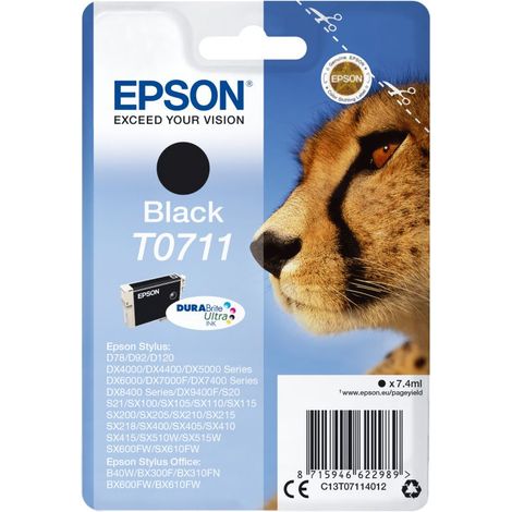 Epson Singlepack Black T0711 DURABrite Ultra Ink (1/5)