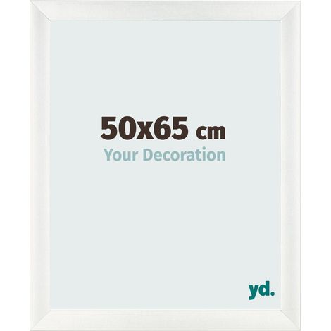 yd. - Cadre photo 50x65 - Blanc Patine - MDF - Pisa (1/5)