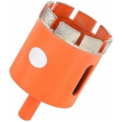 Scie-cloche diamant pour porcelaine, granit, marbre, grès cérame, carrelage, ardoise (diamètre 60 mm) (1/5)