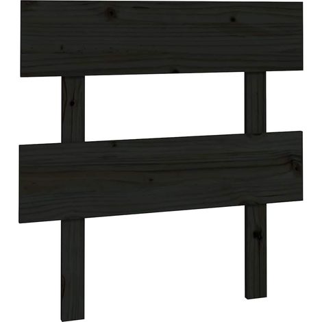 Maison Exclusive - Cabecero de cama madera maciza de pino negro 9 (1/5)