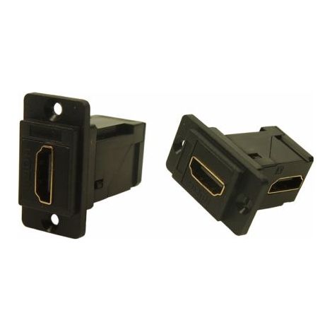 Connecteur HDMI traversant RS PRO Femelle Traversée de panneau 19 voies 35 x 19 x 35.5 mm Angle droit ( Prix pour 1 )