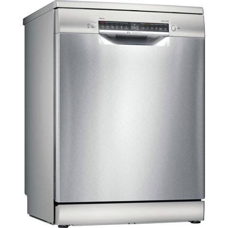 Bosch Serie 4 SMS4HMI02E. Posizionamento dell'apparecchio: Libera installazione, Dimensione: Dimensione massima (60 cm), Colore della porta: Acciaio inox. Numero di coperti: 14 coperti, Classe emis... (1/5)