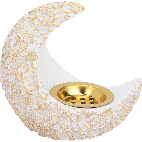 Porte-encens multifonctionnel blanc, bougeoir et support de bougie chandelier pour salon de beauté (1/5)