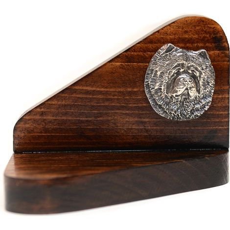 Chow Chow - bougeoir en bois en forme de chien, porte-bougie chauffe-plat, hommage canin par Art-Dog (1/5)