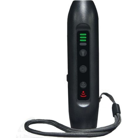 Repulsif a ultrasons pour chien a 3 modes, dispositif d'entrainement de chien rechargeable portable avec lampe de poche intelligente a haute luminosite, dispositif de dressage de chien avec ind (1/3)
