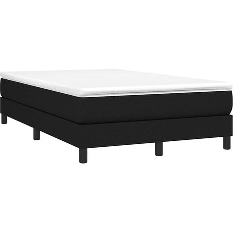 Maison Exclusive - Cama box spring con colchón tela negro 120x190 (1/5)
