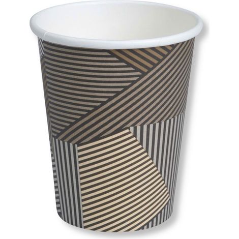 Papierkaffeebecher 480ml Linien 50 Stück SUP