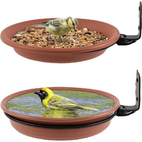 Mangeoire à oiseaux d'extérieur Spot second hair cross-border explosive, mangeoire à eau pour colibris, peut être suspendue à l'arbre, 2 disques + 2 supports (1/4)