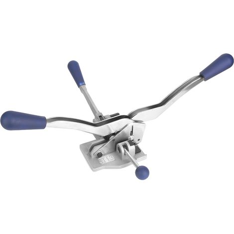Outil de cerclage 3-en-1 en acier, tensionneur, scelleur et coupeur manuel pour sangle PP 1/25/8 pouce, kit de ligature robuste (1/3)