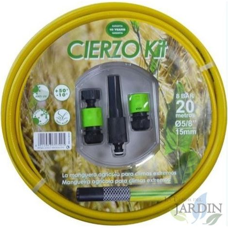Kit tubo da giardino Cierzo 15mm 3/8'' 20m + accessori