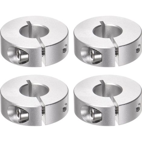 4pcs Bague de Réglage Bague Arrêt d'axe Butée Arbre Collier 12mm Alésage Aluminium Alliage Diviser Colliers Vis, 30mm OD, 10mm Largeur pour Roue Brouette Pont Boîte Vitesses (1/5)