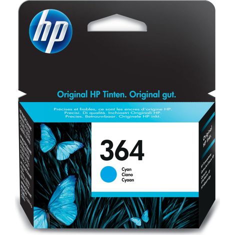HP 364 Cyan Original Ink Cartridge Druckerpatrone 1 Stück(e) Standardertrag (1/2)