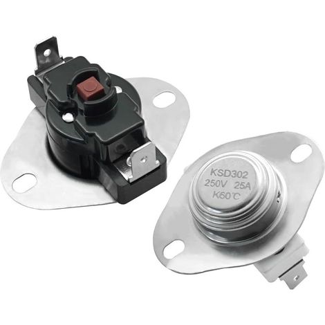 Replacement parts for low/high temperature limit switches 80599 and 80601 with fast-acting discs, K60 degree normally open and 93 degrees.