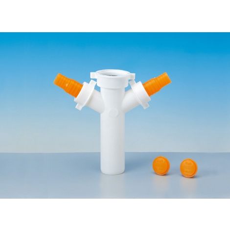 RACCORDO BIANCO 2 VIE FEM 1 1/2'' DM. 40 X LAVATR.