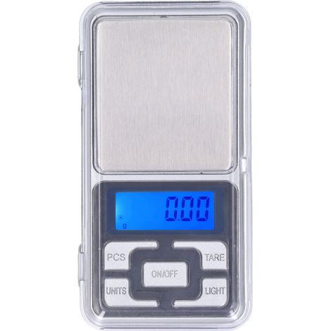 Mini-Präzisionswaage 500 g, Genauigkeit 0,01 g für Küche und Schmuck, mit hintergrundbeleuchtetem LCD-Display