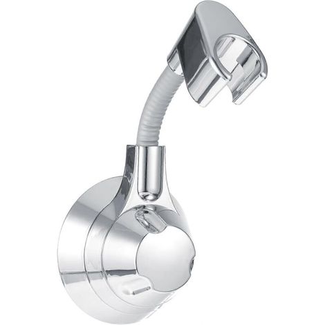 Shower head holder, 360° adjustable hand shower holder, removable, no drilling required, powerful suction cup, wall mount. (1/5)