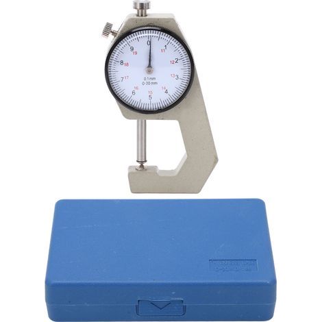 Verschleißfestes Mikrometer, Dickenmessgerät, gut ablesbare Skala. Tragbares, verschleißfestes Mikrometer für Punktmessungen von 0–20 mm. (1/5)