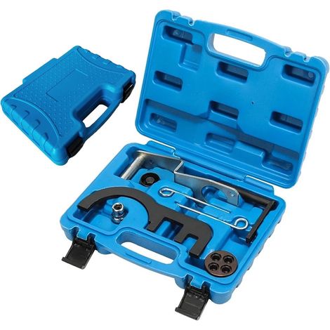 Outil de Calage d'arbre à Cames Set de 9 Pièces pour Réparation Auto Blocage de Distribution pour Moteur pour Camion Bateau Yacht Quad Caravane Utilitaire Berline Pickup Tracteur (1/5)