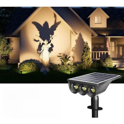 LED IP65 Etanche Néon Extérieur,Super Lumineux Flexible Bande lumière Clôture,Jardin Cour Blanc chaud Projecteur solaire pelouse (1/5)