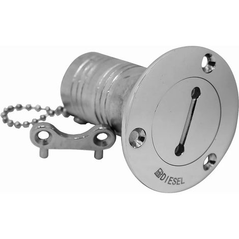Bouchon de Remplissage de Pont en Acier Inoxydable 316, avec clé, gaz, Carburant, eaux usées, 38mm 50mm, Vernis Miroir, matériel Marin, Remplissage de Pont(38mm Gas) (1/5)